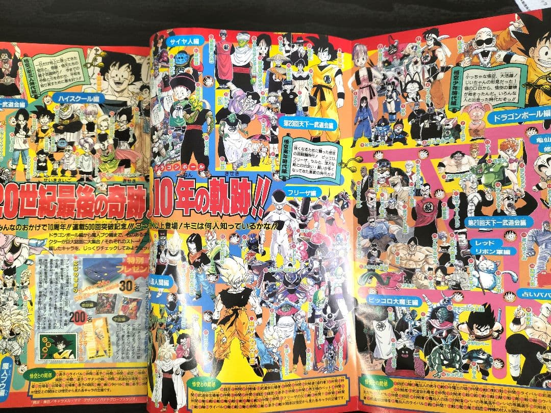 美品【週刊少年ジャンプ1995年7号】ドラゴンボール連載10周年＆500回突破