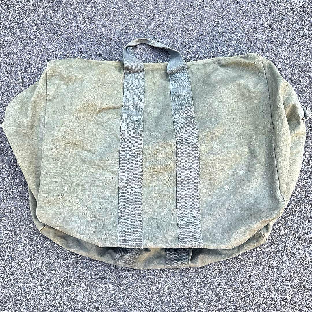70〜80's アビエーターバッグ/コットン製/made in USA/USAF