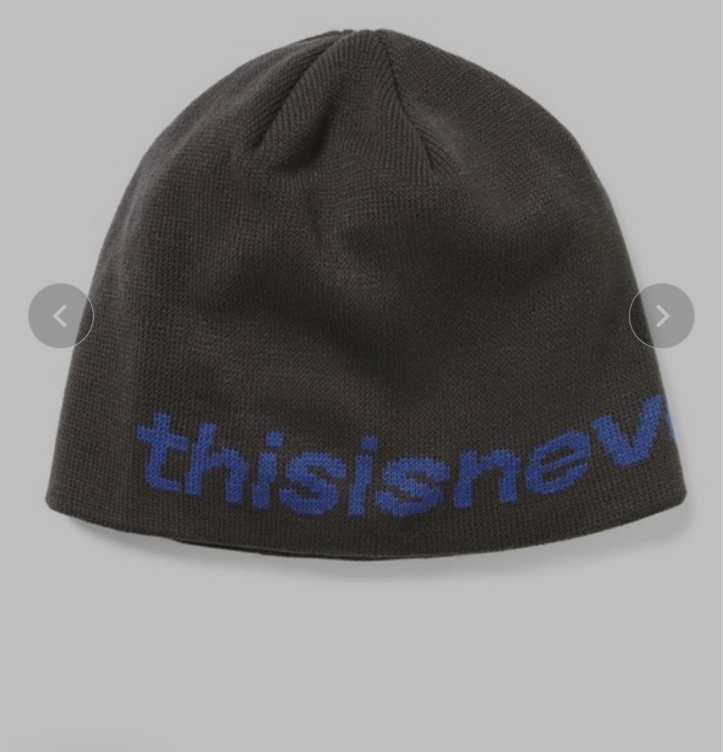 thisisneverthat ニット帽　ビーニー　チャコール