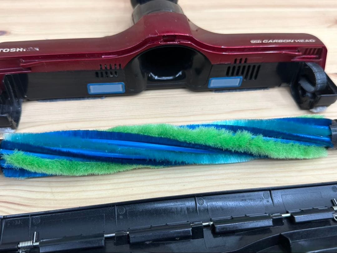 4145H698 希少　東芝　掃除機　VC-PG313 ヘッド　赤　動作保証品