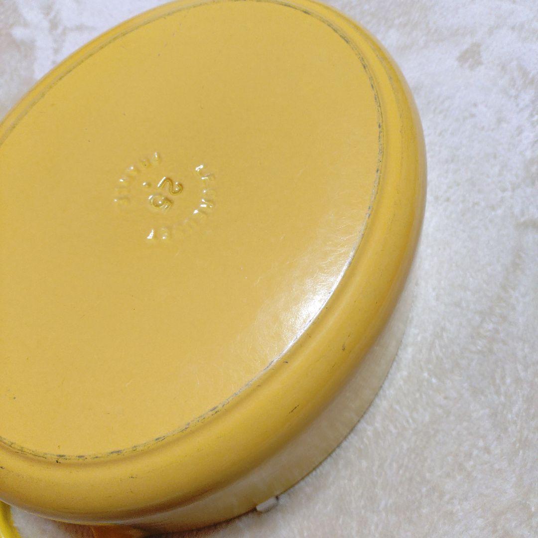 25cm LE CREUSET ル・クルーゼ ココットオーバル 黄色　鍋