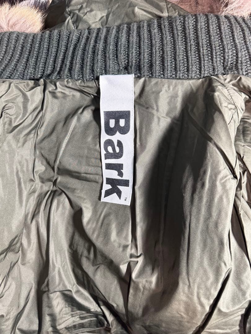 ⚫️BARK オリーブグリーン ファー付きダッフルコート　サイズS