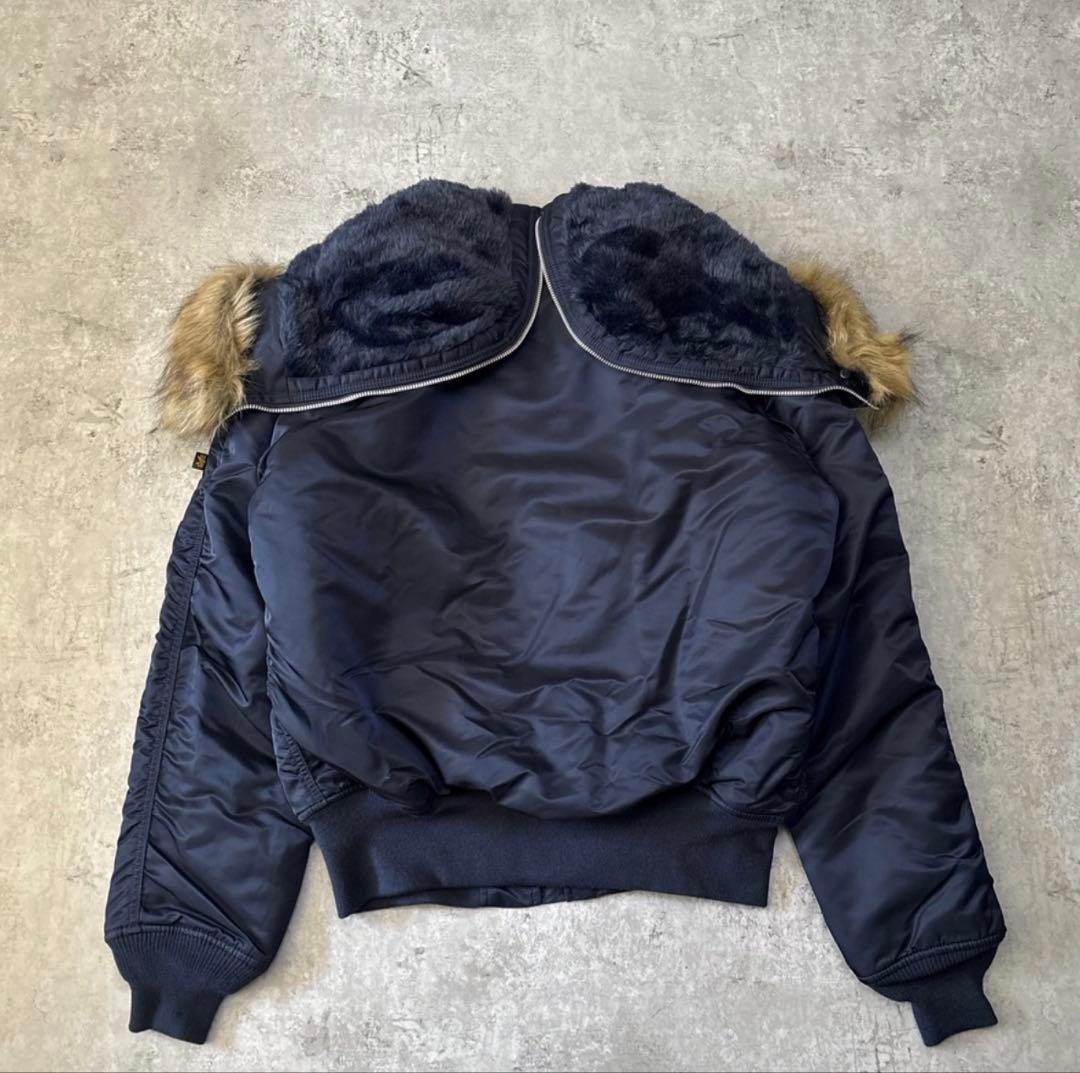 USA 90s ALPHA N-2B 美品 XL ネイビー 紺