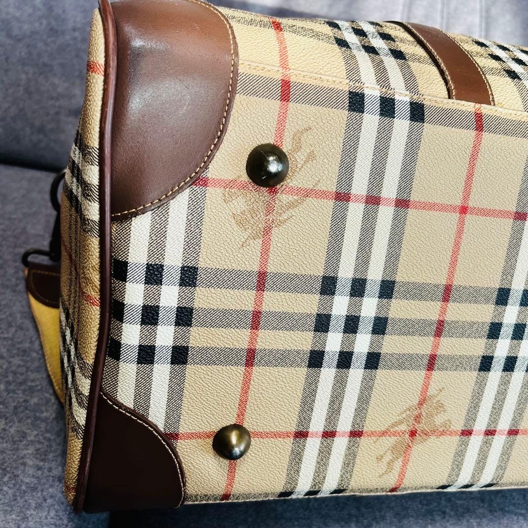 BURBERRY　バーバリー　2way ボストンバック　大容量　ノバチェック