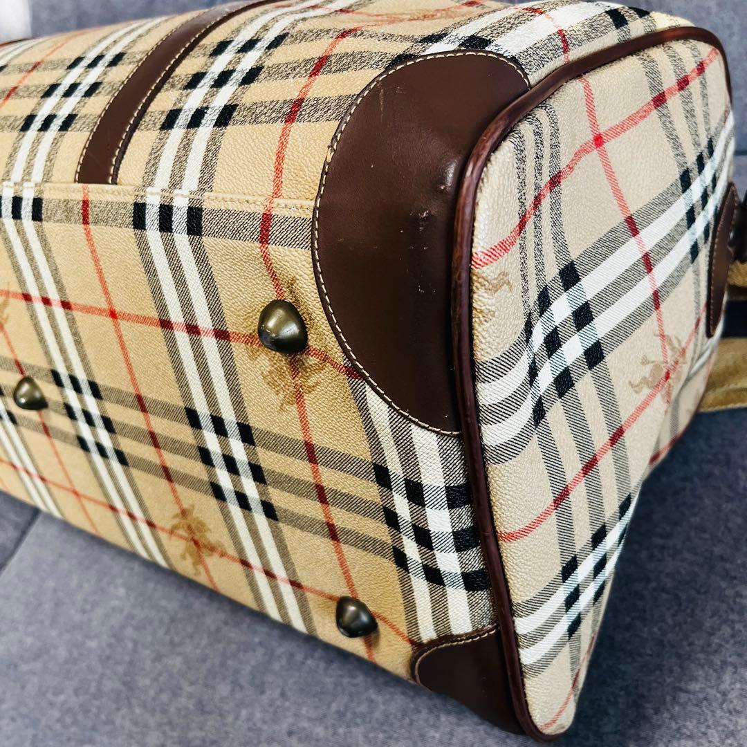 BURBERRY　バーバリー　2way ボストンバック　大容量　ノバチェック