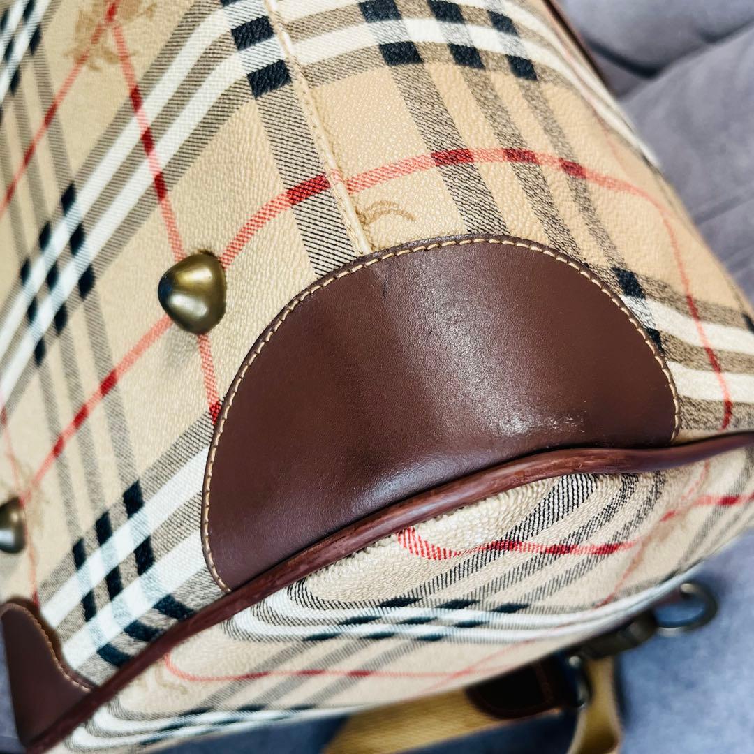 BURBERRY　バーバリー　2way ボストンバック　大容量　ノバチェック
