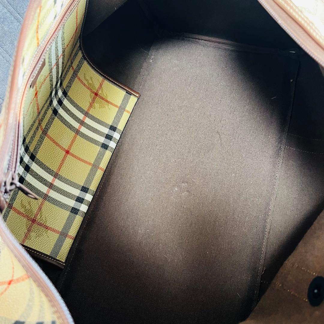 BURBERRY　バーバリー　2way ボストンバック　大容量　ノバチェック