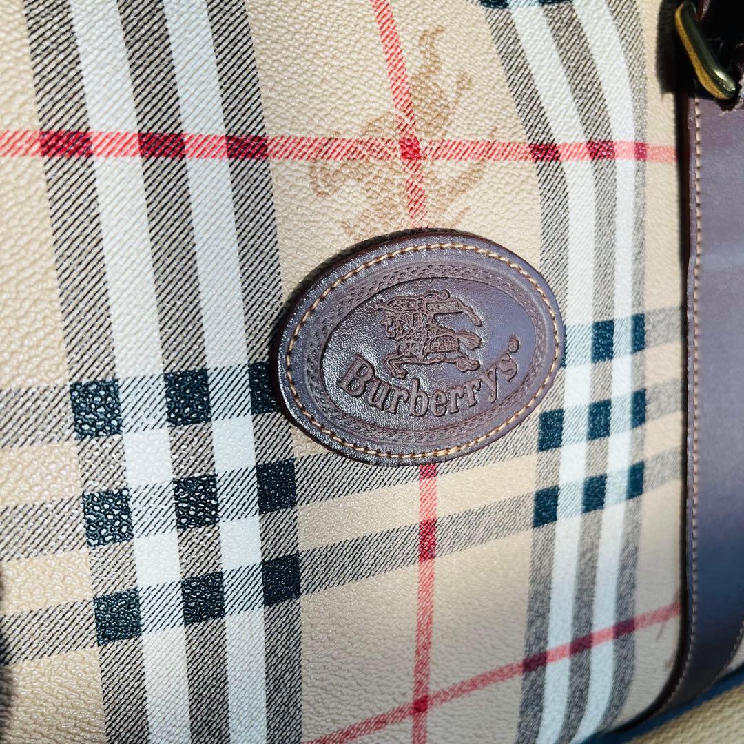 BURBERRY　バーバリー　2way ボストンバック　大容量　ノバチェック