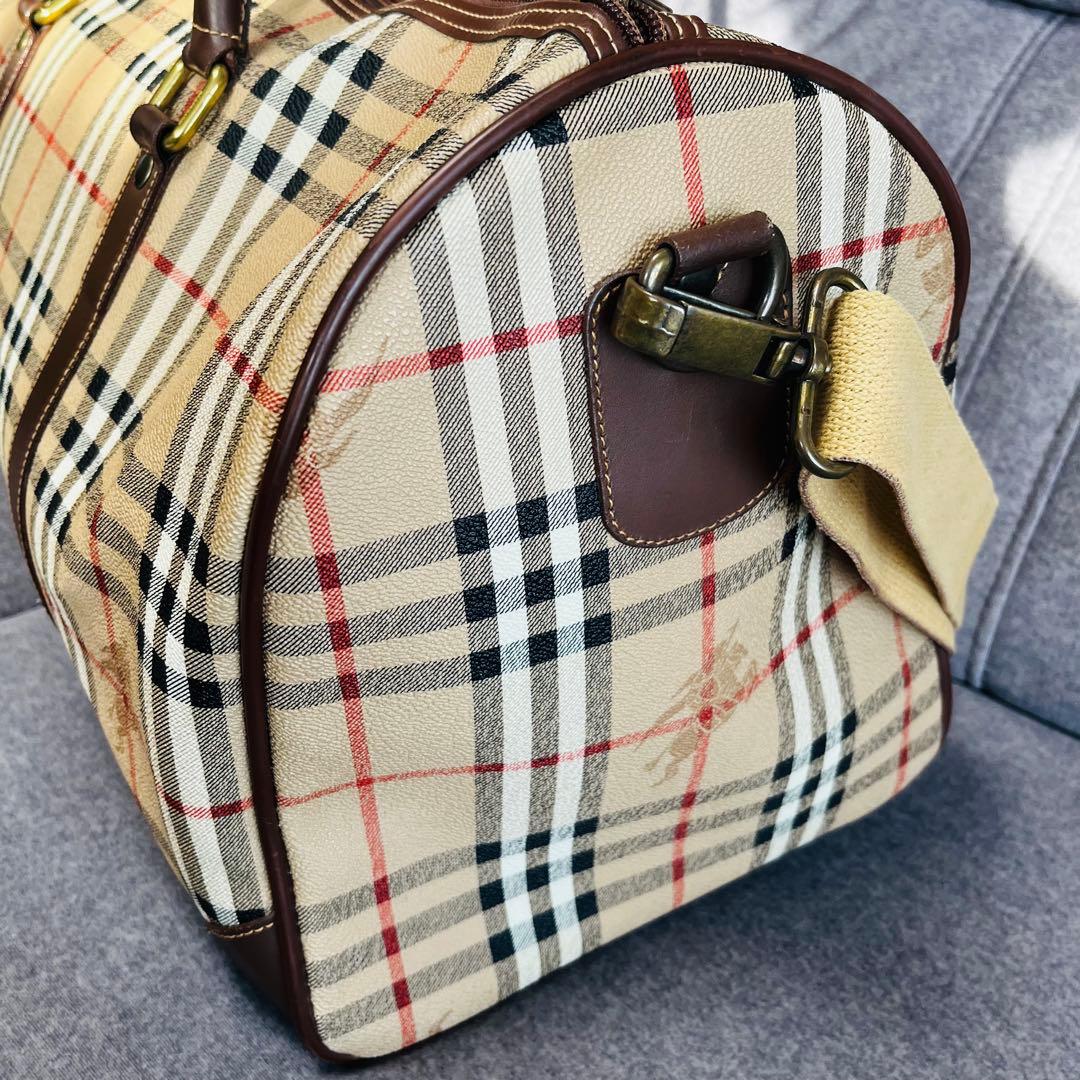 BURBERRY　バーバリー　2way ボストンバック　大容量　ノバチェック
