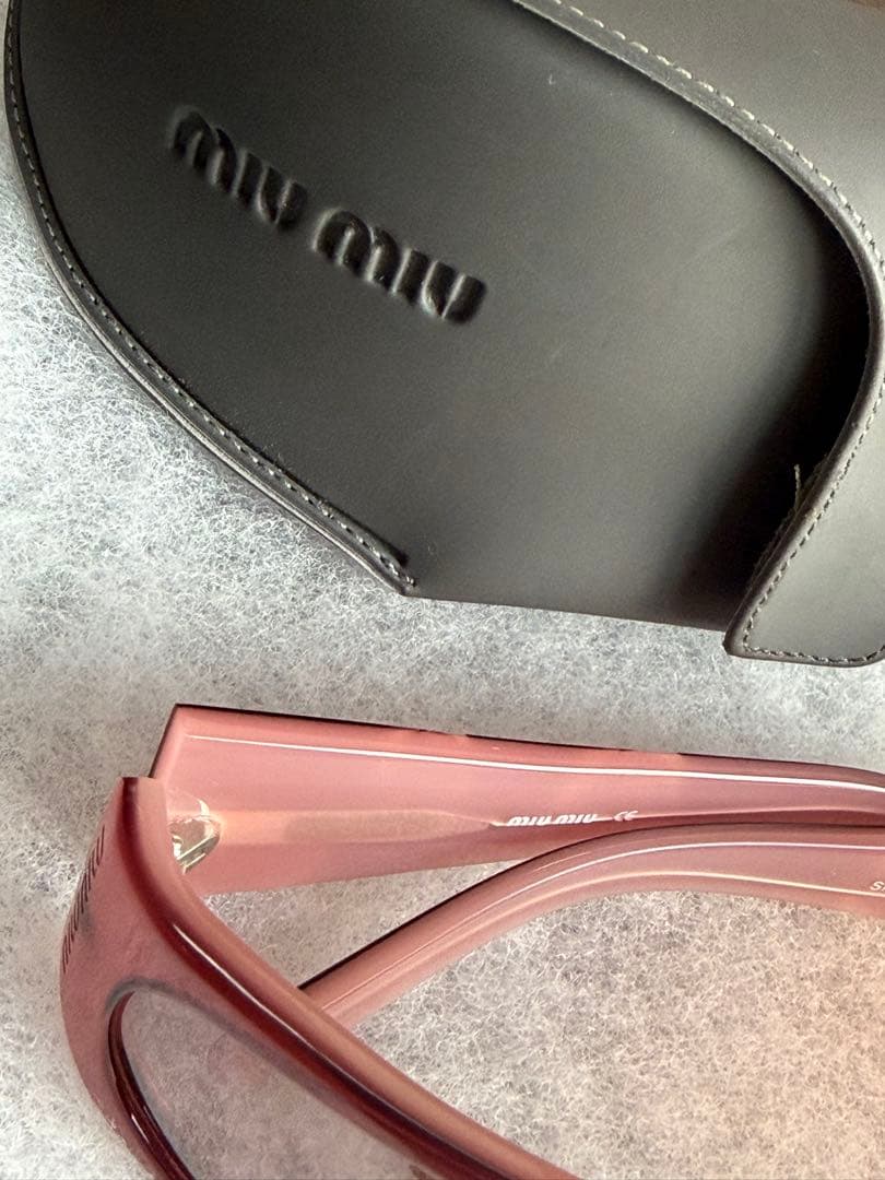 美品 miu miu 花柄 サングラス ケース付き