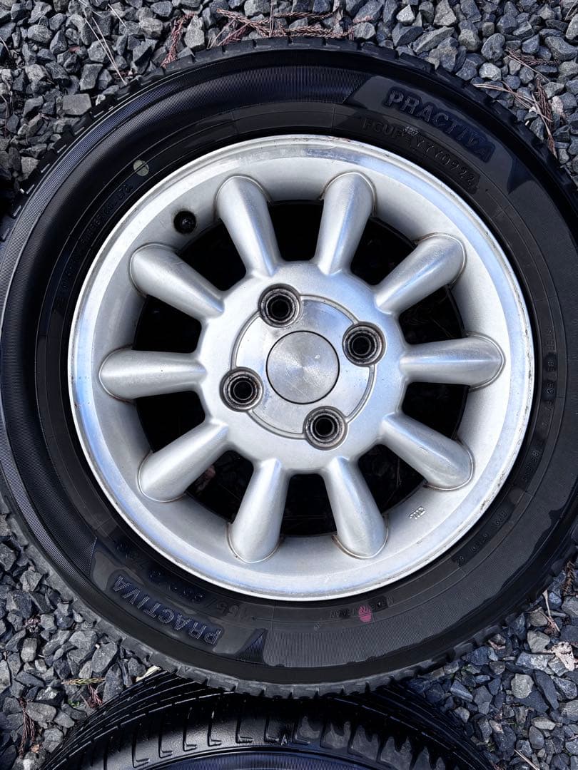 スズキ純正ホイール　アルトラパン155/65R13 2本セットバリ溝2022年製
