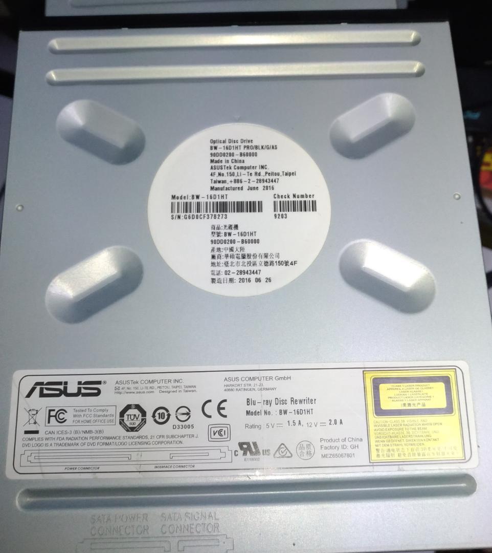 ASUS BW-16D1HT PRO BLK Blu-ray ドライブ
