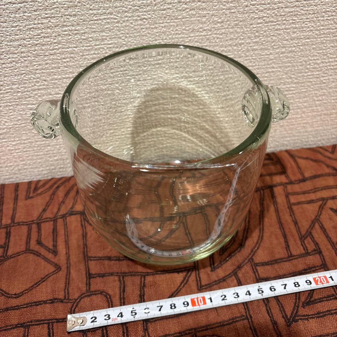 民藝　奥原硝子製造所　両耳アイスペール 手仕事