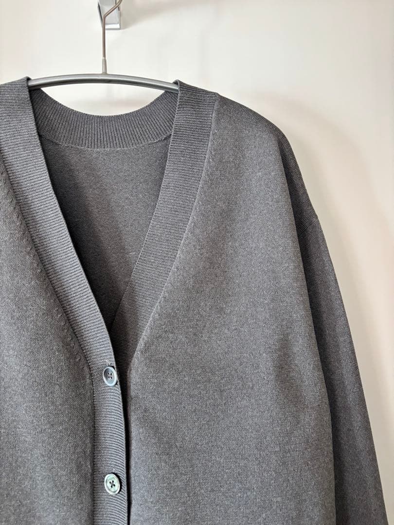 UNITED ARROWS ミニマル2wayカーディガン　グレー
