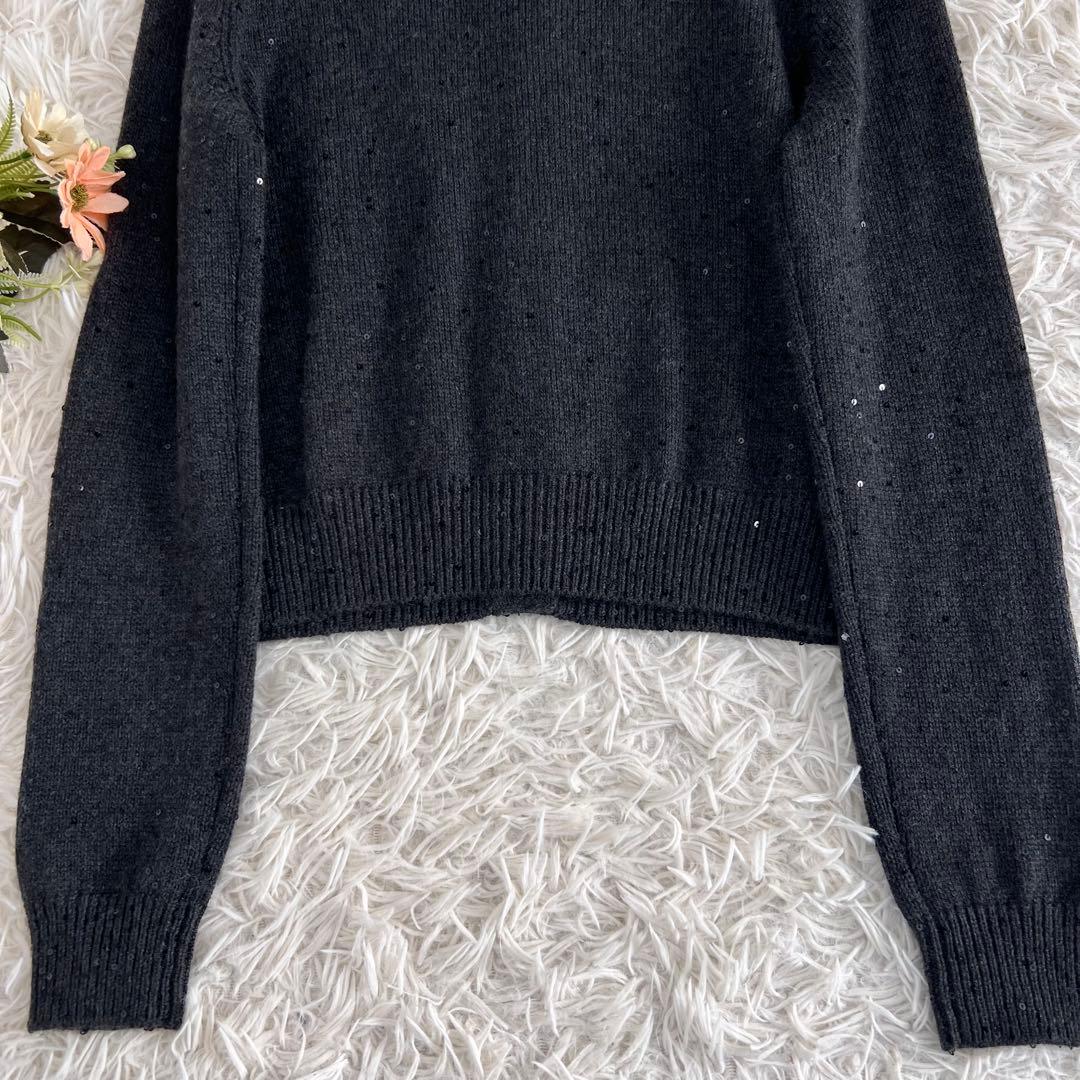 ブルネロクチネリ カシミヤ シルク スパンコール カーディガン