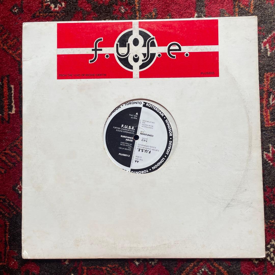 F.U.S.E.　PLASTIKMAN　RICHIE HAWTIN　レコード3枚