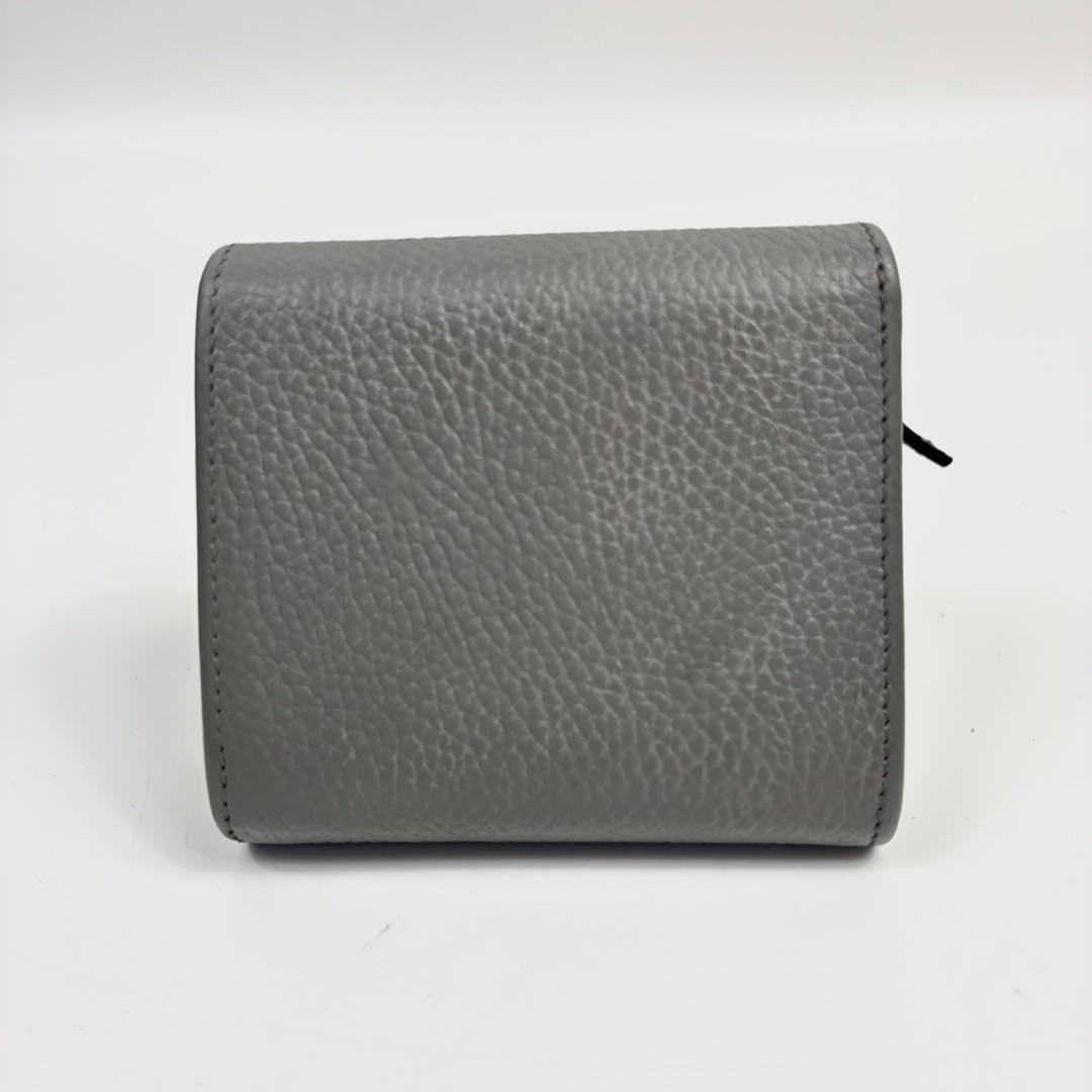 GUCCI グッチ グレー 二つ折り財布 革 レザー　マーモント gg