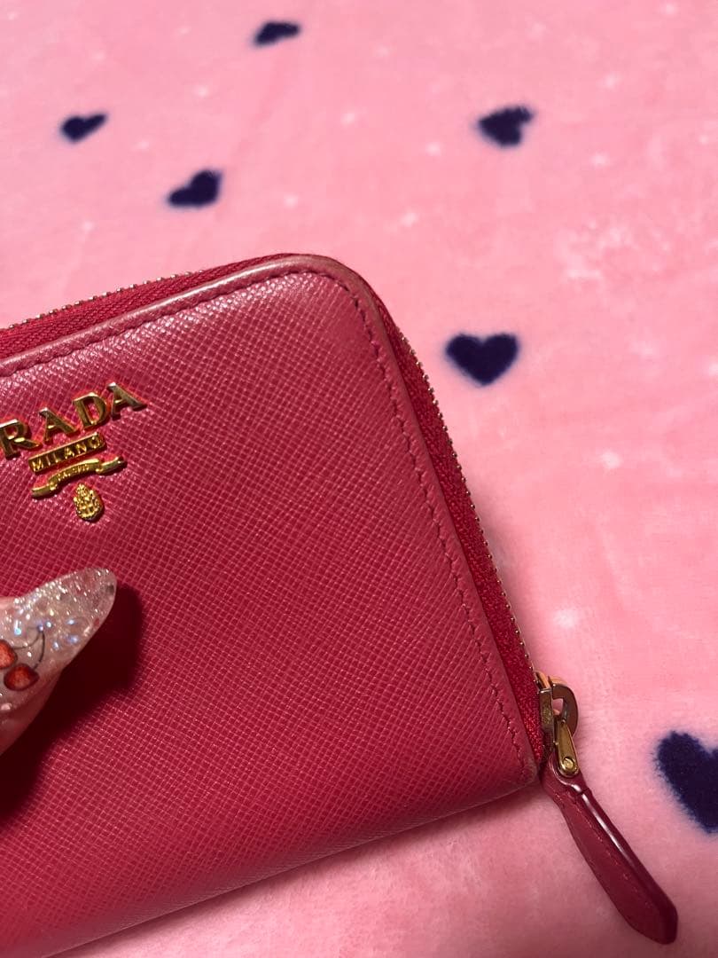 PRADA 確実正規　2つ折り財布　サーモンピンク