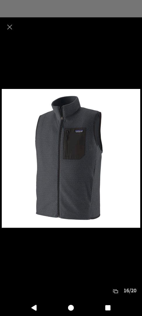 Patagonia メンズ　Ｒ1 エア　ベスト　Mサイズ　SMDB