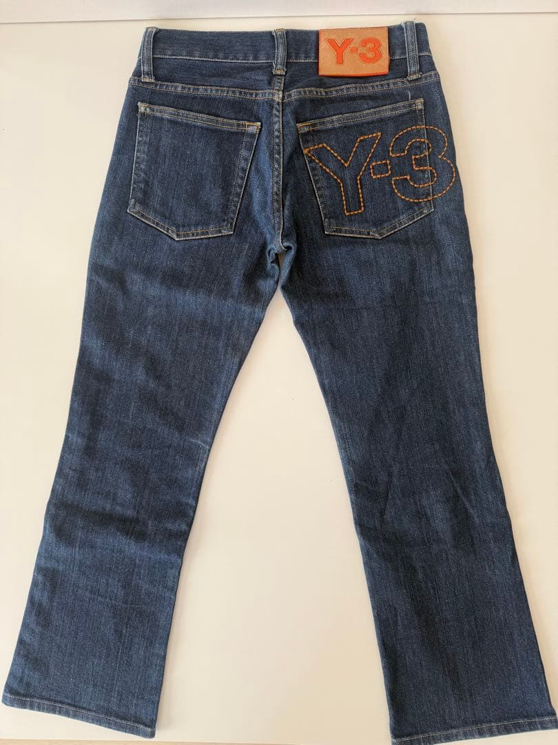 Y-3 ワイスリー　ジーンズ デニム 刺繍 ロゴ　ヨウジヤマモト×アディダス