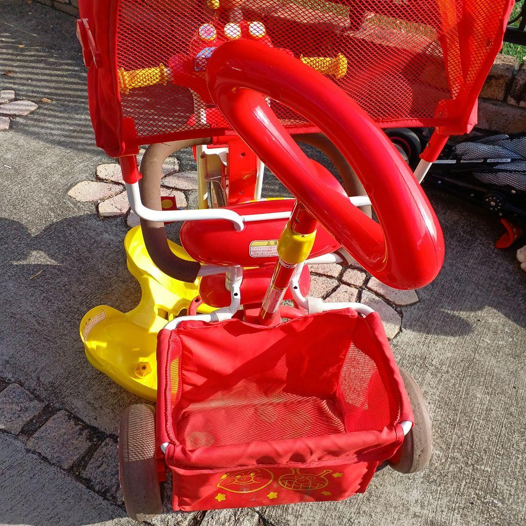 価格相談OK！　アンパンマン 三輪車 　サンシェード付