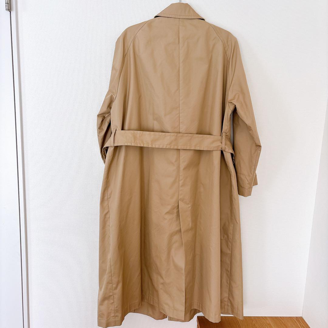 relume オーガニックコットン混Wフロントイージーコート　トレンチコート