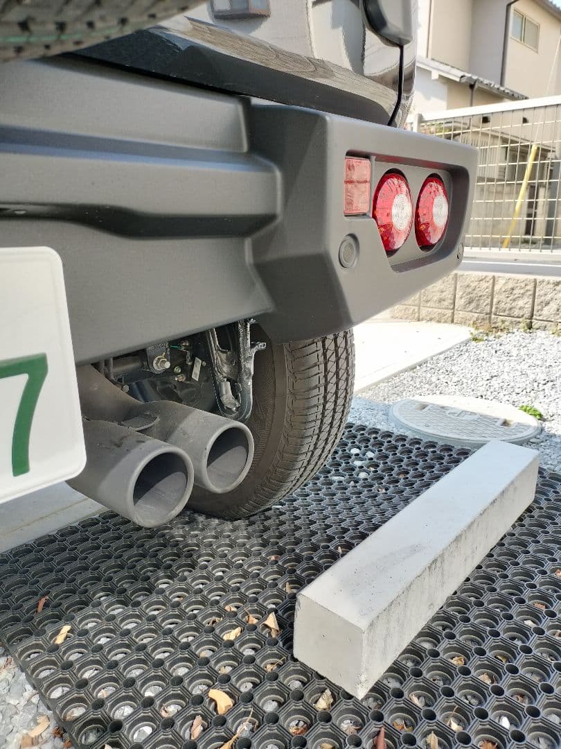 最終お値下げシーエルリンクCL,LINKマフラーダブルジムニーシエラノマド黒