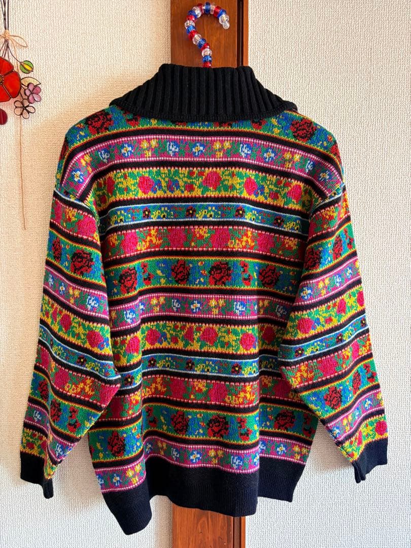 希少 KENZO 80s 90s ライカ期 ニット　カーディガン　ケンゾー