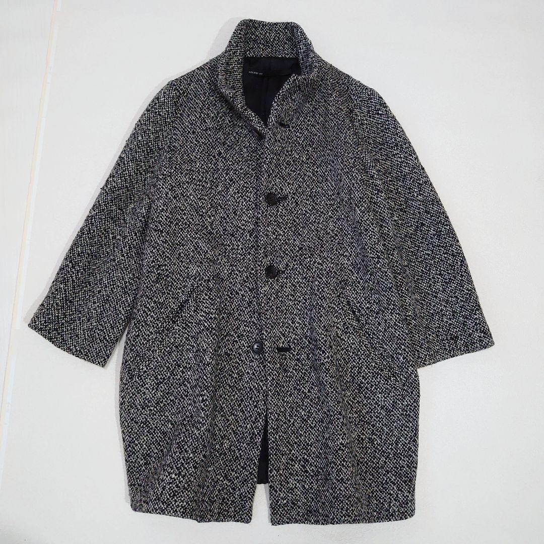 GALERIE VIE スタンドネック コクーンシルエット ロングコート