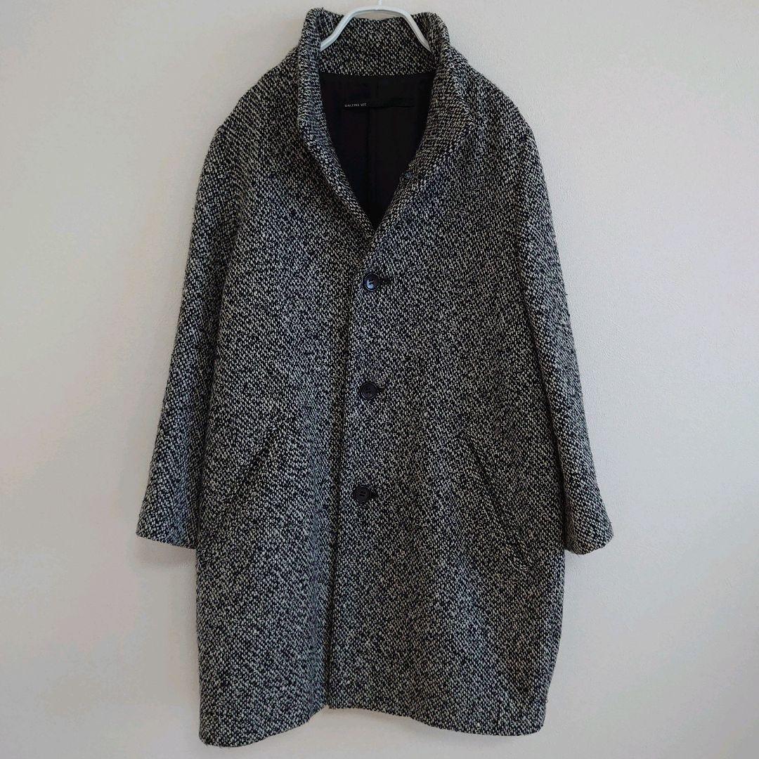 GALERIE VIE スタンドネック コクーンシルエット ロングコート