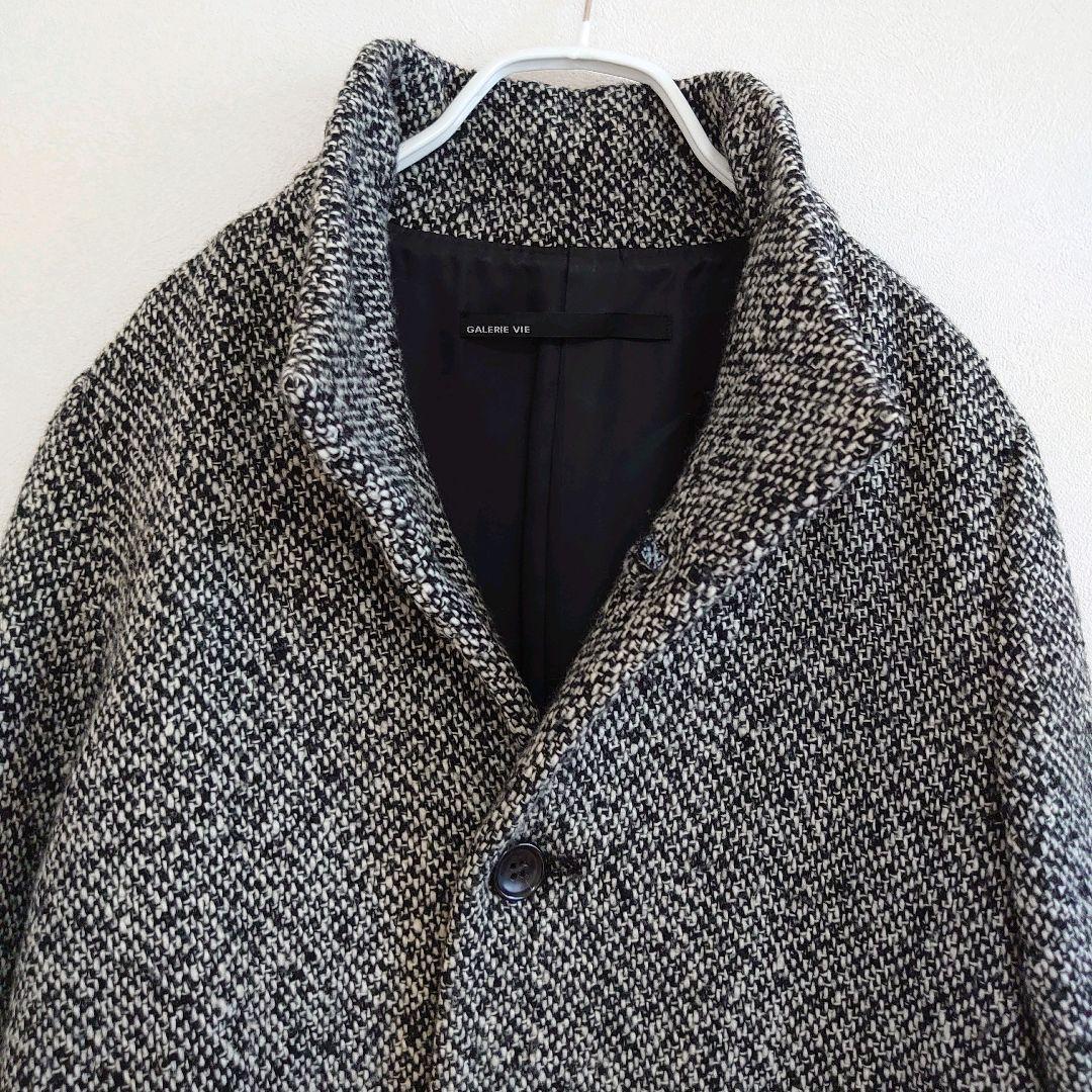 GALERIE VIE スタンドネック コクーンシルエット ロングコート