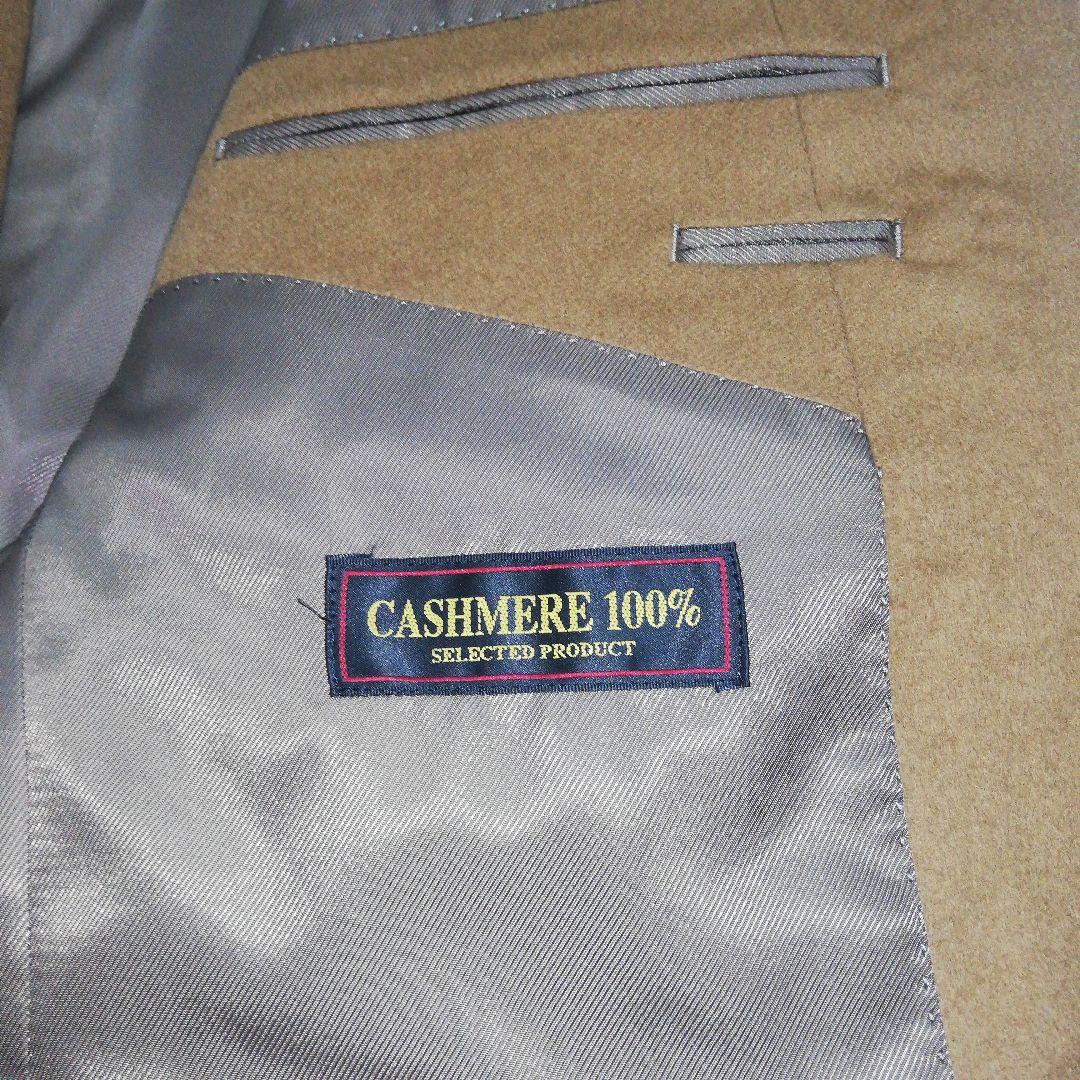 カシミヤ100% メンズ テーラードジャケット BB5 カシミア キャメル 男性