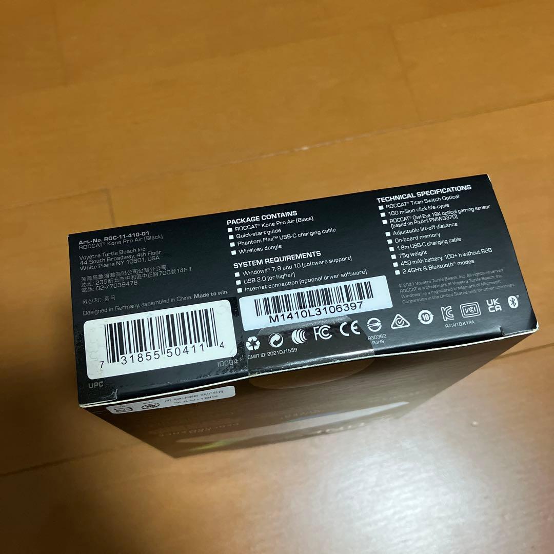 【新品未開封】ROCCAT KONE PRO AIR ワイヤレスゲーミングマウス