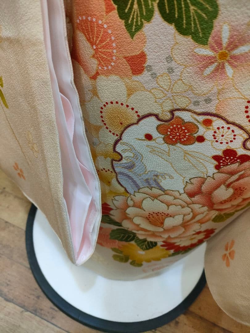 薄ピンク×クリーム色暈し　振袖　美品　その他セット