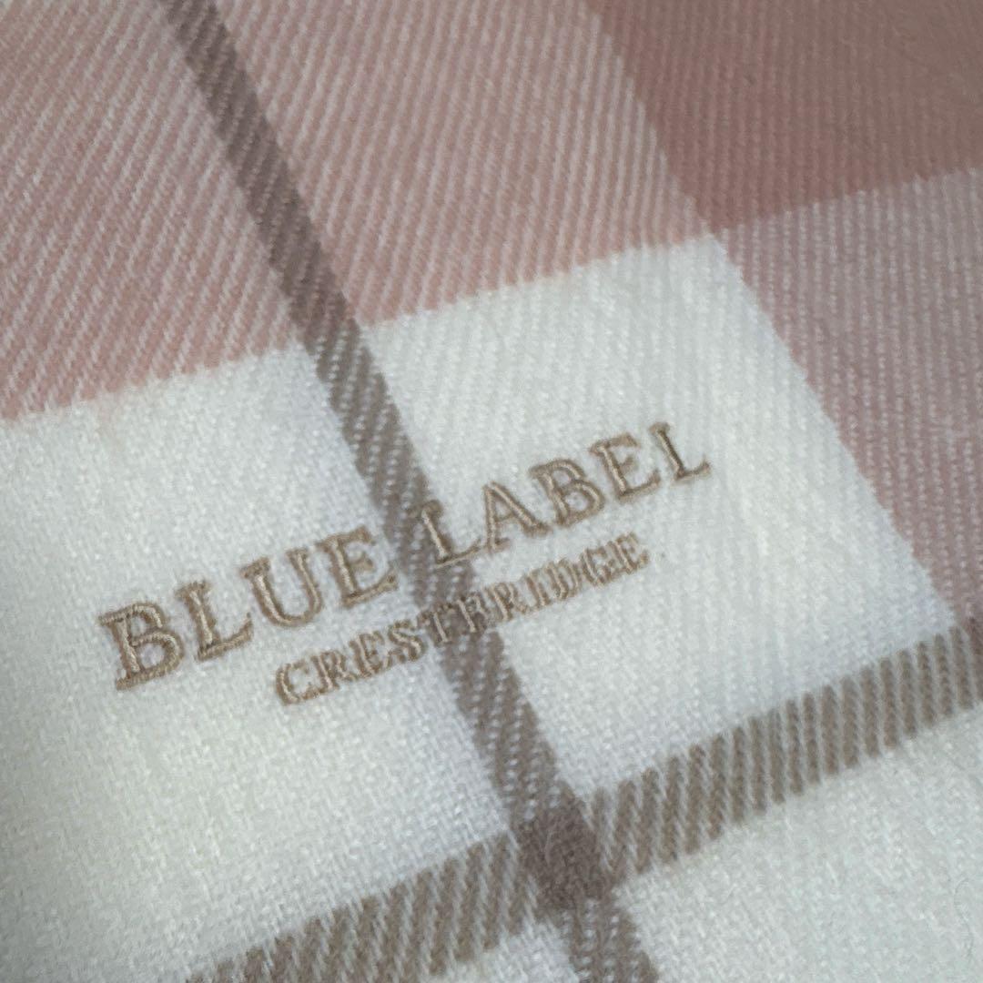 BLUE LABEL CRESTBRIDGE アクリルチェックストール ピンク