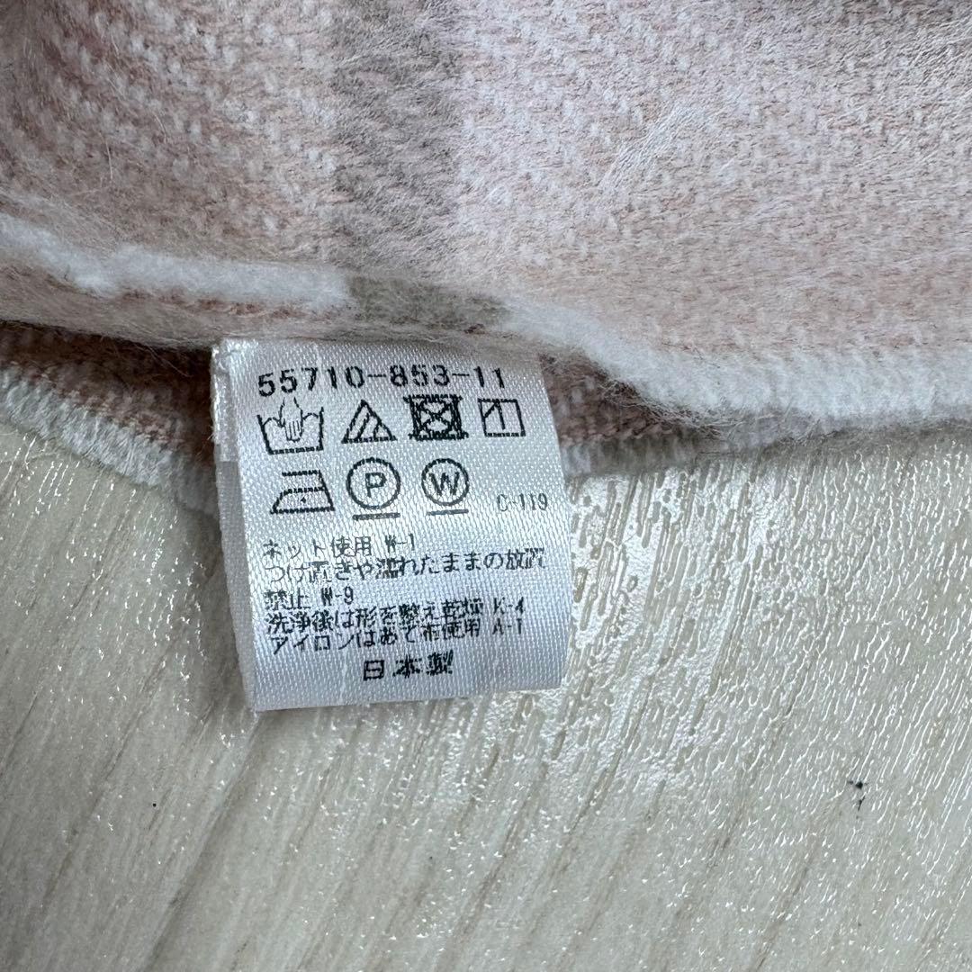 BLUE LABEL CRESTBRIDGE アクリルチェックストール ピンク