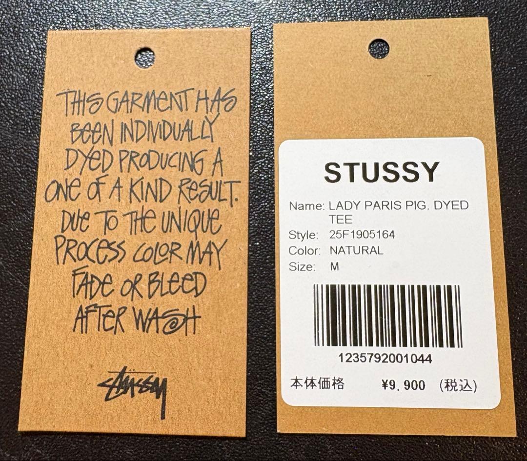 STUSSY ステューシー LADY PARIS PIG. DYED TEE M