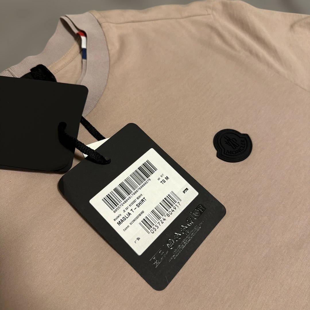 【新品タグ付き】国内正規品 MONCLER 半袖Tシャツ ピンクベージュ M