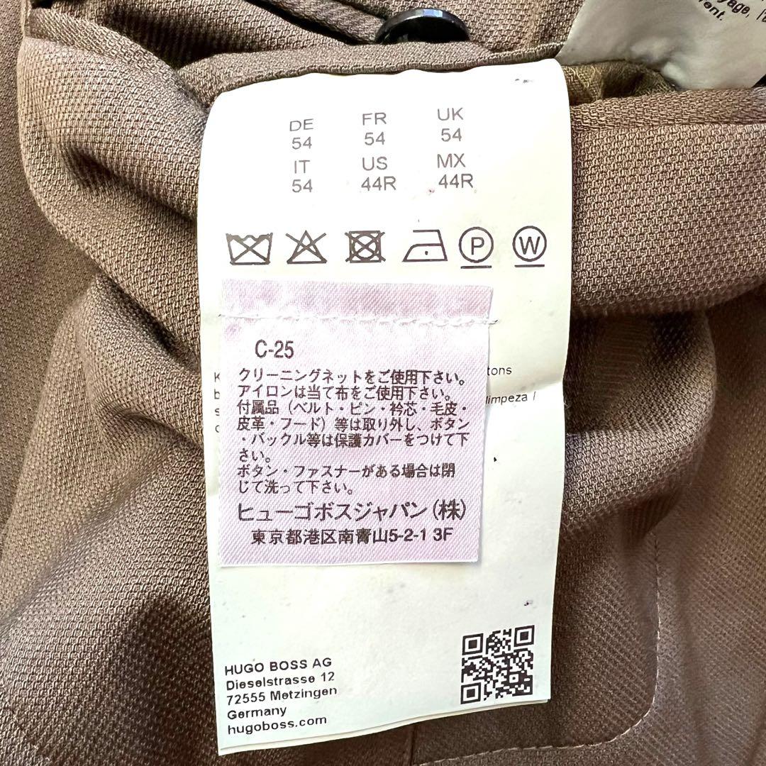 極美品 HUGO BOSS スーパー 110s ウール ブレザー 54 オリーブ