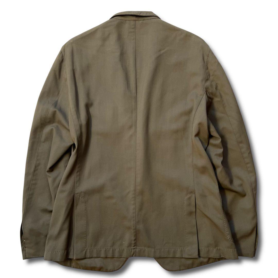 極美品 HUGO BOSS スーパー 110s ウール ブレザー 54 オリーブ