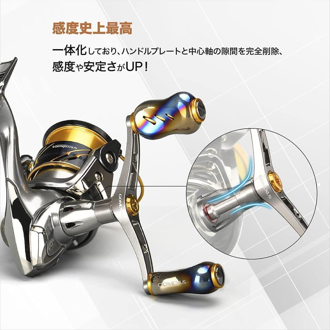 ゴメクサス　ダブルハンドル　98mm ダイワ用　シルバー/チタンノブ