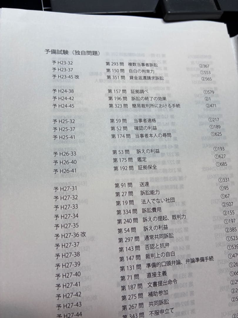 裁断済み　アガルート　2026 短答過去問解説講座　7科目全冊セット