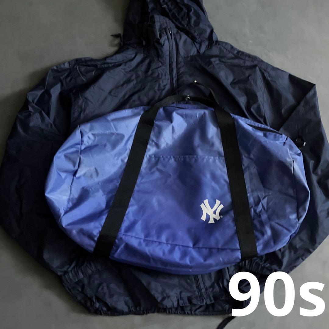 フェード色味◎90s ヤンキース　ボストンバッグ　vintage
