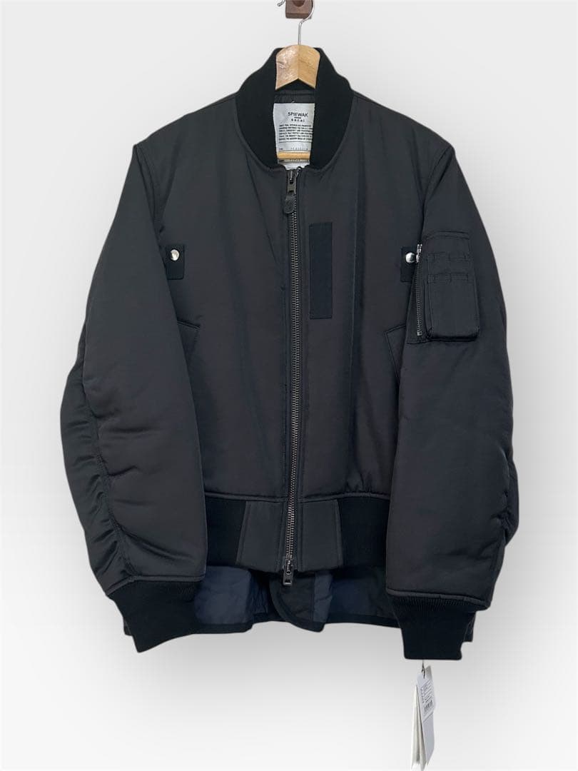 新品 sacai×SPIEWAK MA-1 24-03531M 黒 サイズ2