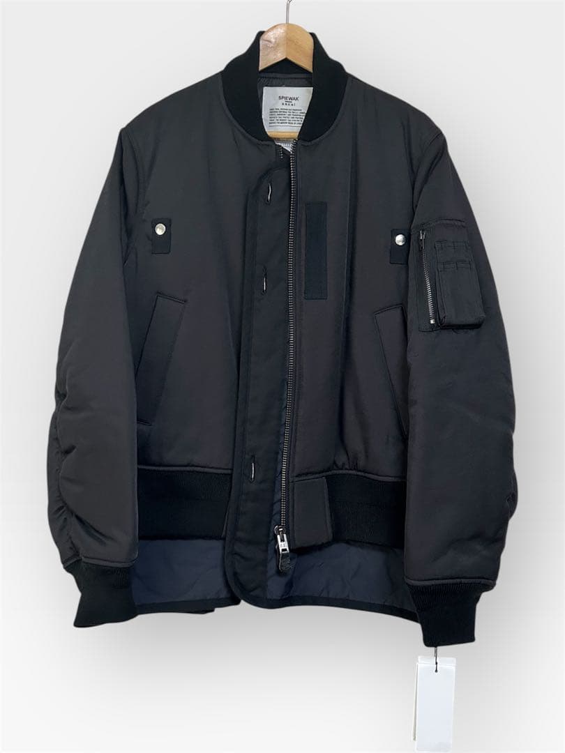 新品 sacai×SPIEWAK MA-1 24-03531M 黒 サイズ2