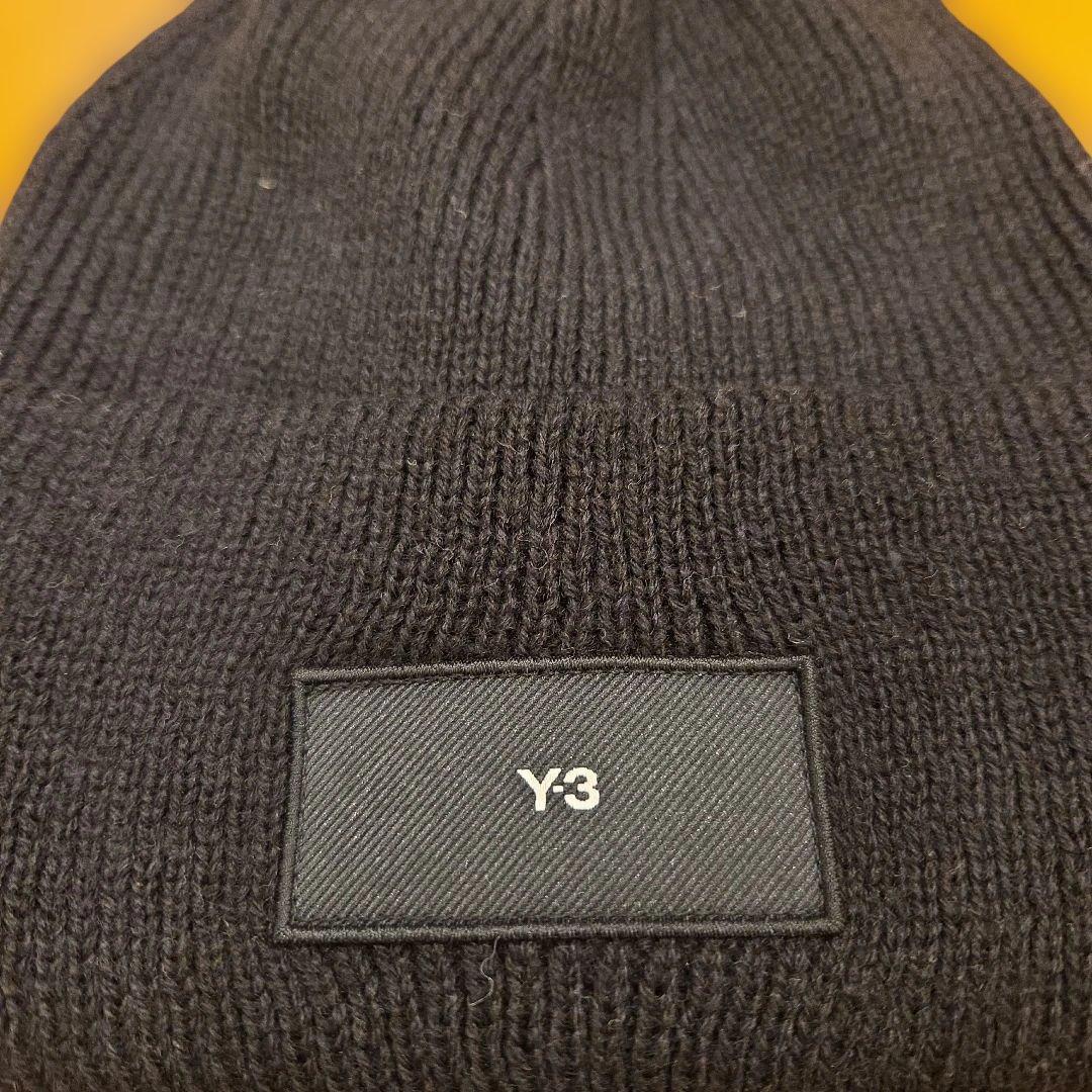Y-3 ブラック ニット帽 OSFA