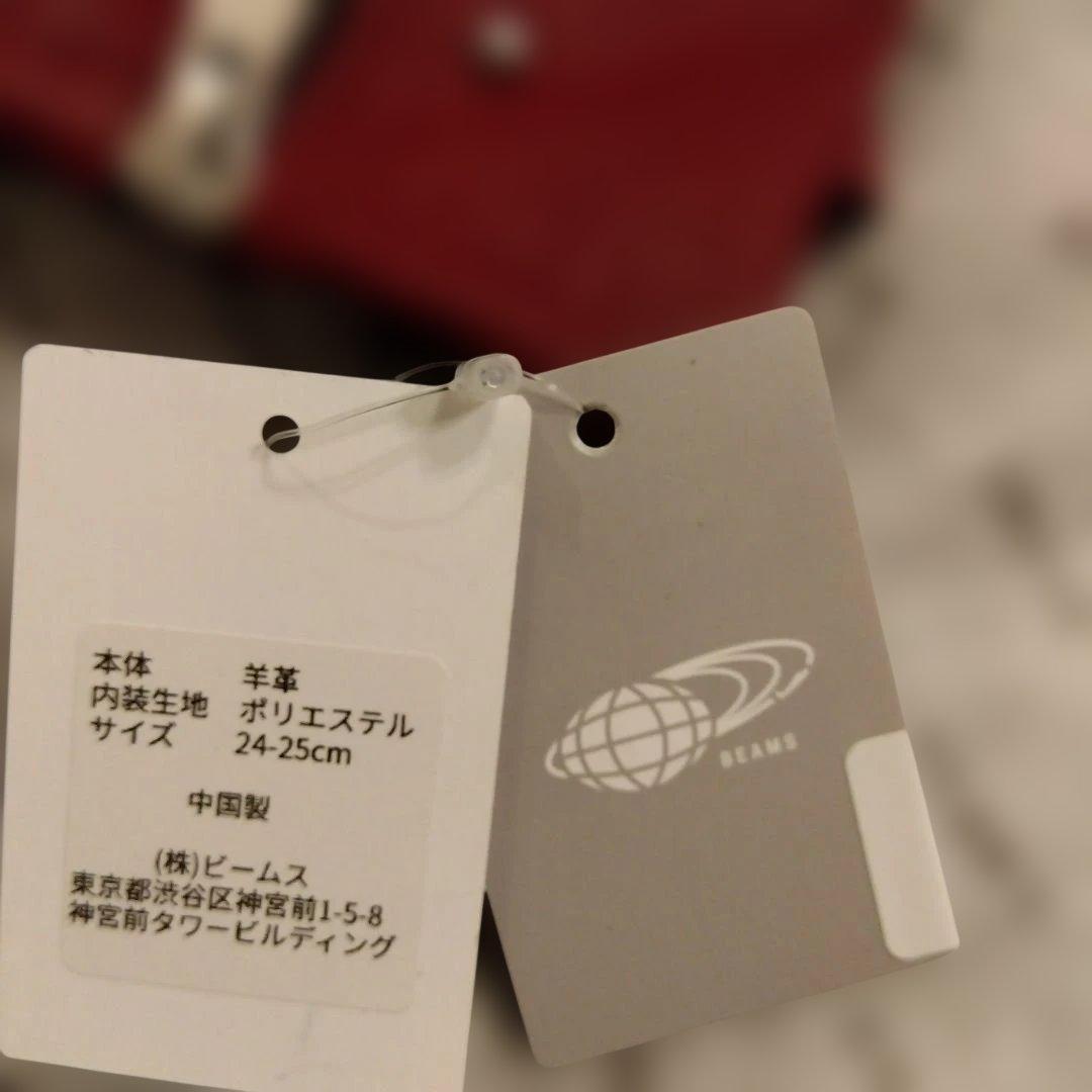 BEAMS FUTURE ARCHIVE　レザー手袋　赤