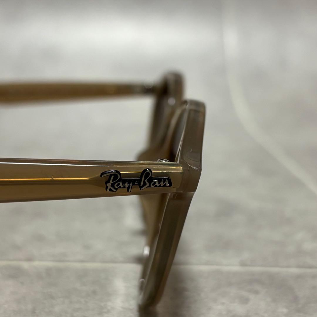 Ray-Ban RB2180-F ラウンドサングラス ブラウン イタリア製