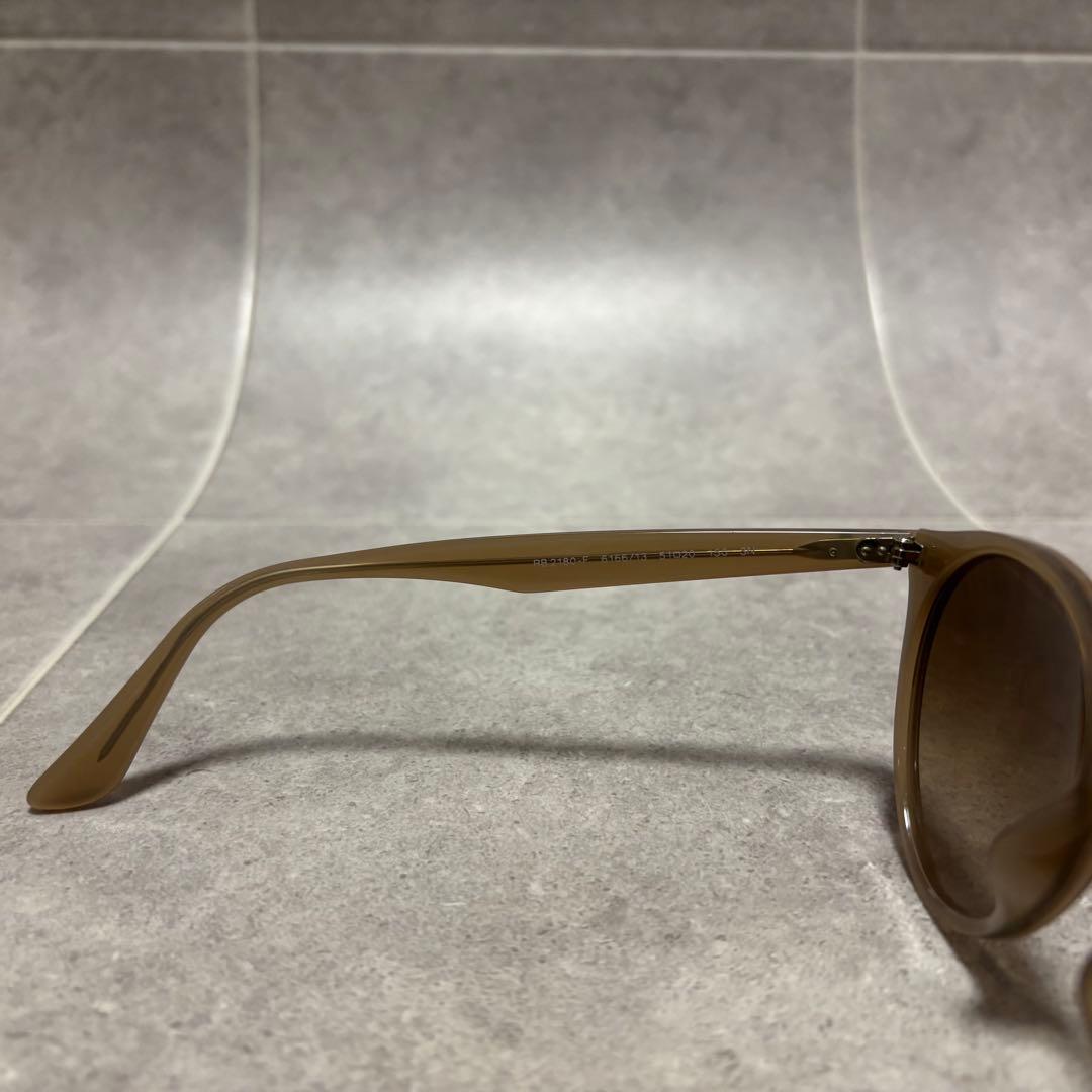 Ray-Ban RB2180-F ラウンドサングラス ブラウン イタリア製