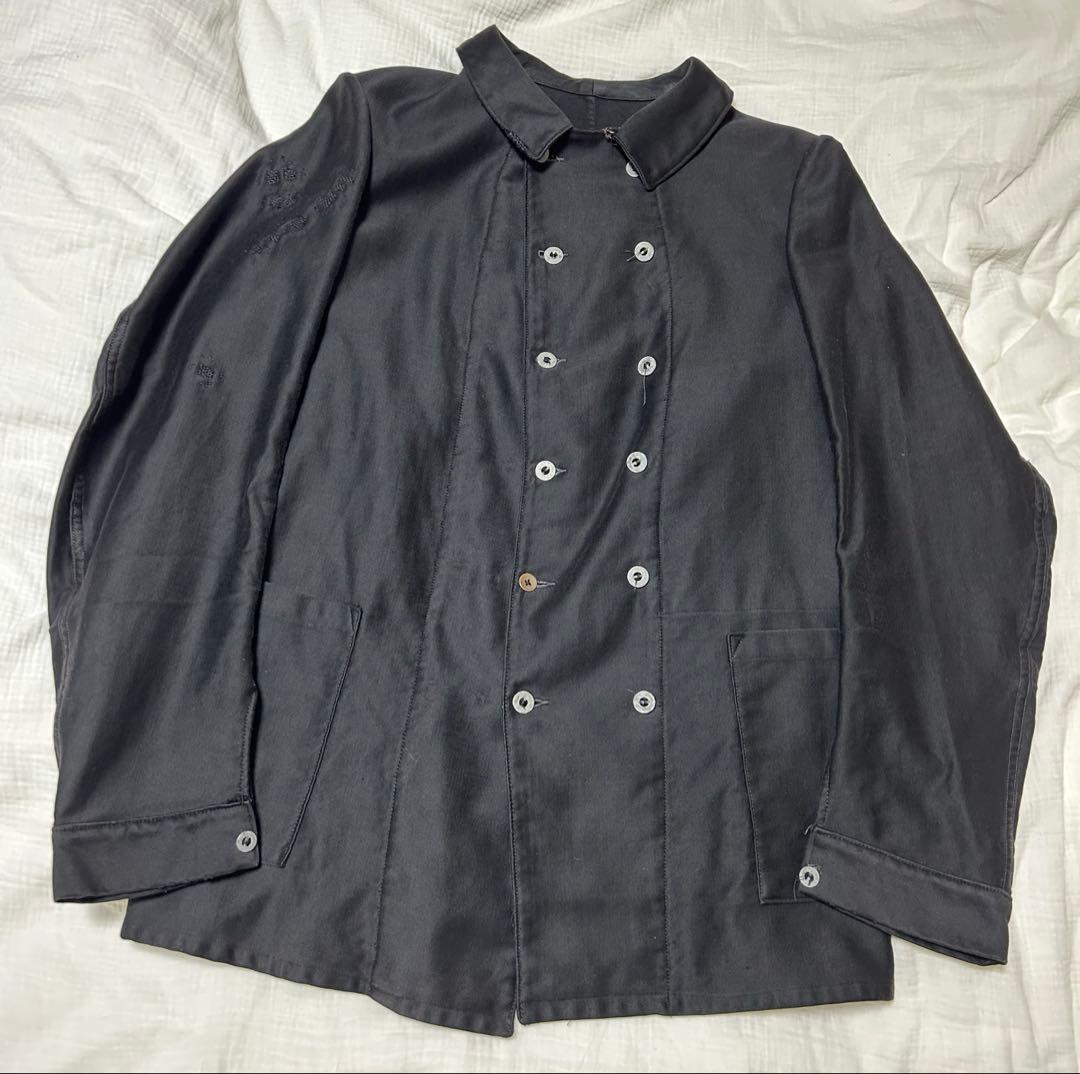 ジャケット・アウター Black Moleskin Double Breasted jacket